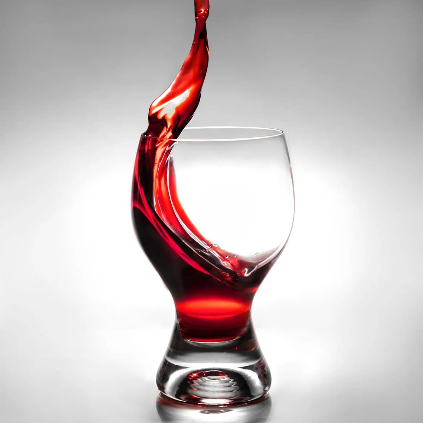 Et glass italiensk rødvin